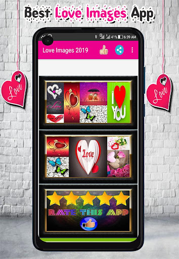 Android application Love Images screenshort