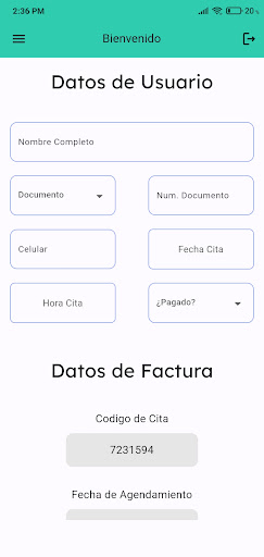 Gestor de Citas Screen 2
