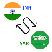 Indian Rupees to Saudi Arabian Riyal Currency  Icon