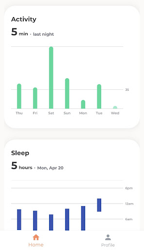 Agartee Health Monitor Screen 2