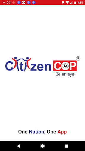 Android application CitizenCOP screenshort
