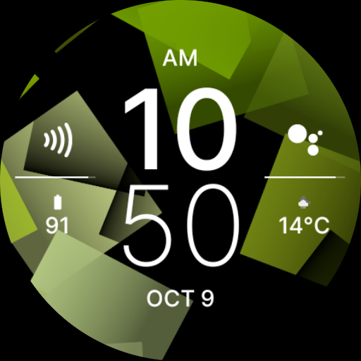 Fresh Green Fit Watch Face Logo