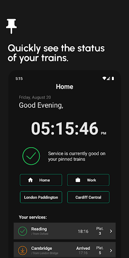 Android application TRACK: Live Train Times screenshort