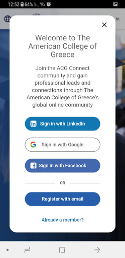 ACG Connect Screen 2