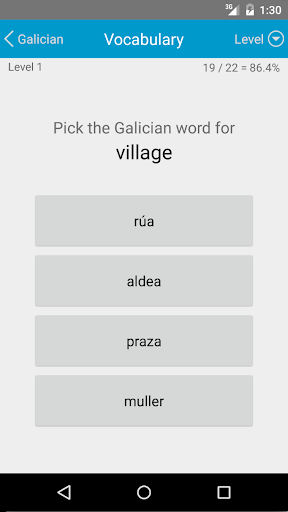 Android application LP Galician screenshort
