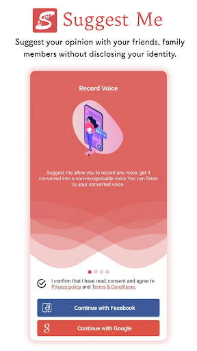 Android application Suggest Me screenshort