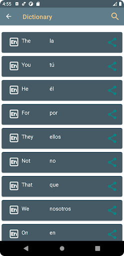 Vocabulary Trainer Screen 2