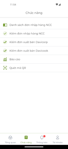Davicorp - Quản lý kho Screen 3