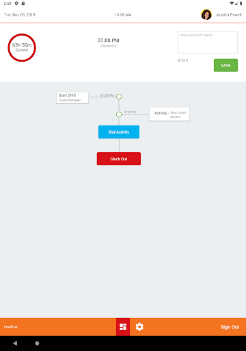 Paycor Scheduling Kiosk Screen 3