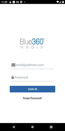 Android application Blue 360 Media screenshort