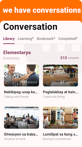 Filipino - Listening Speaking screenshot 1