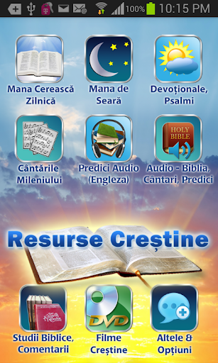 Resurse Crestine-Video, Audio Скриншот Приложения для Android 1
