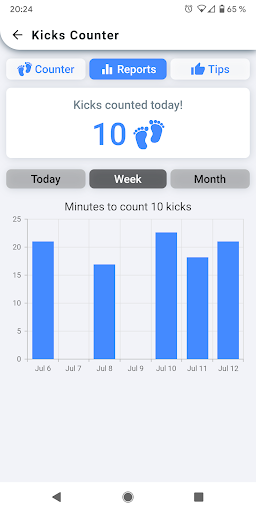 Kick Counter - Track your baby Screen 3