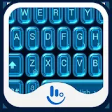 Crystal Neon Blue Keyboard icon