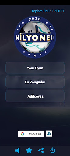 Android application Futbol 2022 Milyoner Şov screenshort