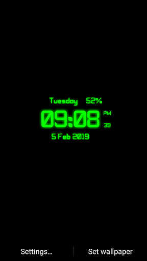 Digi Clock Screen 3