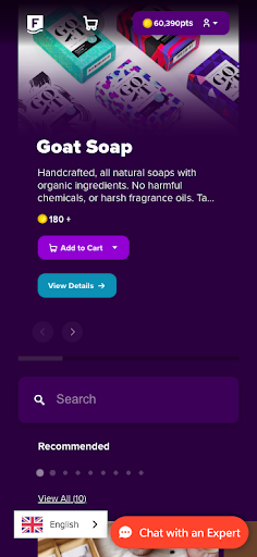 Android application Fringe Marketplace screenshort