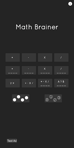 Android application Mathbrainer screenshort