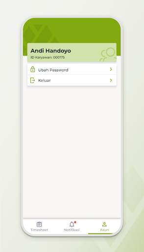 Digital Timesheet Screen 2