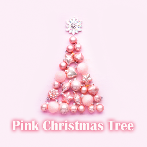 Pink Christmas Tree +HOME logo