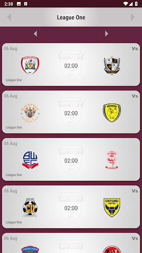 Northampton Town Fan App Screen 3