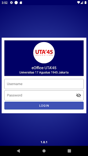Android application eOffice UTA45 screenshort