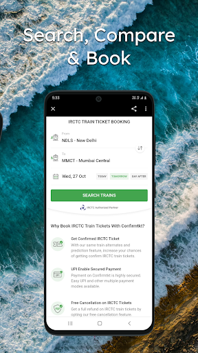 Train Ticket Booking App Screen 3