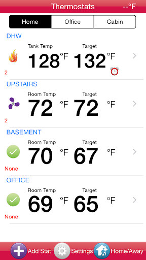 Android application ThermoLinx screenshort