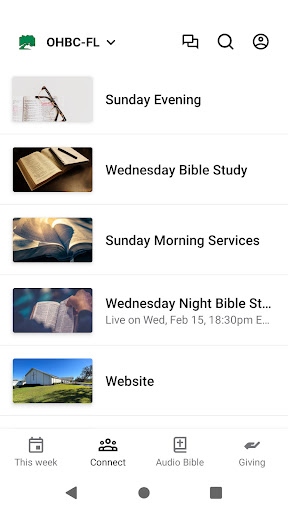 Oak Hill Baptist Church FL Screen 2