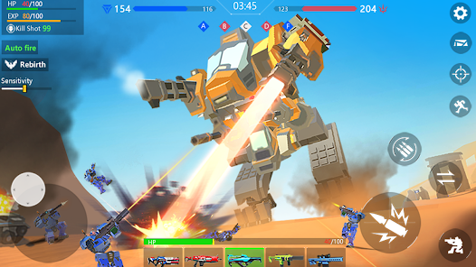 Robot War：Modern Combat FPS MOD APK (Premium/Unlocked) screenshots 1