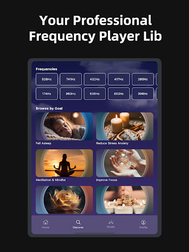 Screenshot of Frequency Healing Sounds Hertz