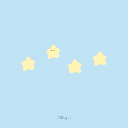 카카오톡 테마 - 심플 미니 별_베이비 블루 logo
