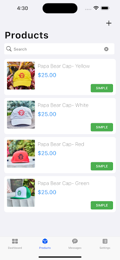 Papa Bear POS Screen 2
