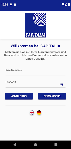 Android application CAPITALIA screenshort