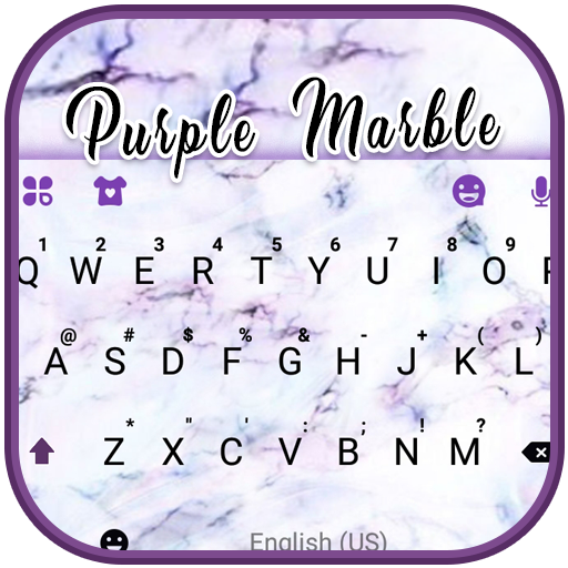 Purple Marble Keyboard Theme logo
