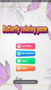игра раскраски бабочки