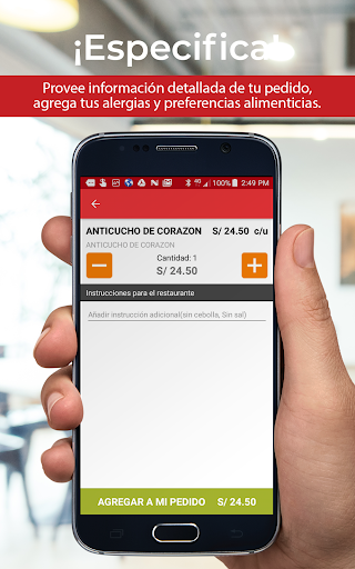 La Granja Real Delivery Screen 3