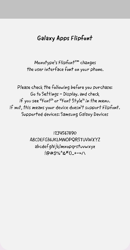 Android application NmLastVacation™ Latin FlipFont screenshort