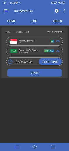 Android application Thirdy VPN screenshort