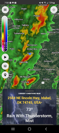 Android application StormWatch+ screenshort
