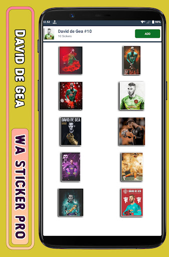 David de Gea - WA Sticker Pro Screen 2