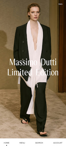 Screenshot of Massimo Dutti: Clothing store