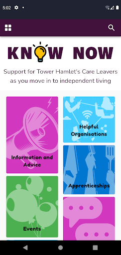 Android application Tower Hamlets Know Now screenshort