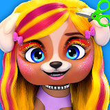 Hairstyle: pet care salon game icon