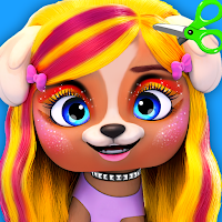 Hairstyle pet care salon game
