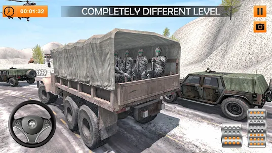 Jeu simulateur camion l'armée