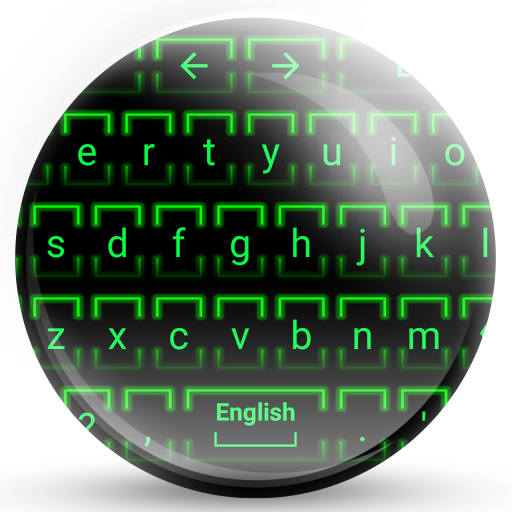 Keyboard Theme Neon 2 Green  Icon