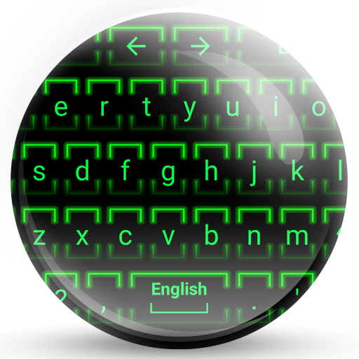 Keyboard Theme Neon 2 Green - AppWisp.com