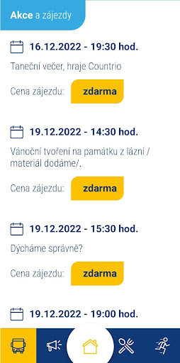 Android application Lázně Bechyně screenshort