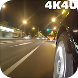 4K Night City Driving Video Live Wallpaper icon